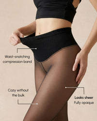 Sheer Illusion Fleece-Lined Tights — benefits