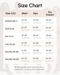 Sheer Illusion Fleece-Lined Tights — size guide